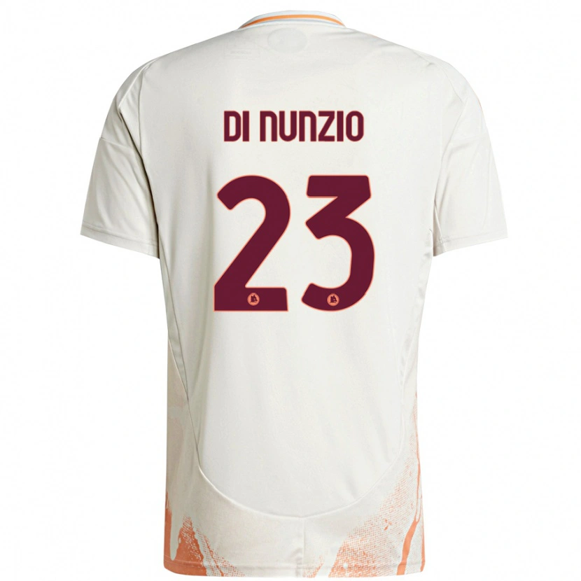 Danxenレディースアレサンドロ・ディ・ヌンチオ#23クリーム ホワイト オレンジアウェイシャツ2024/25ジャージーユニフォーム
