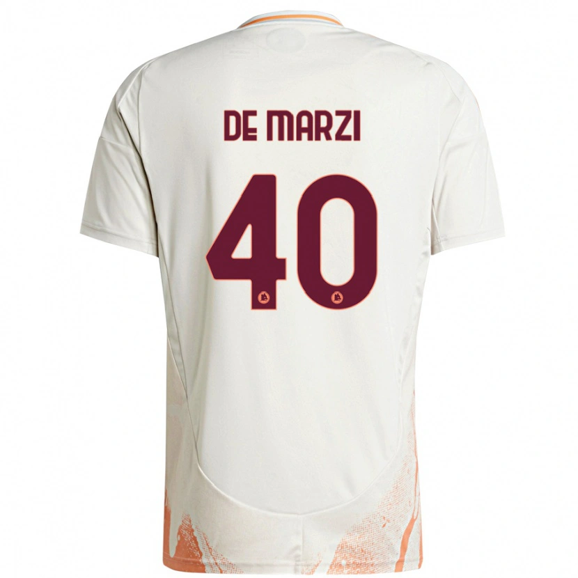 DanxenレディースGiorgio De Marzi#40クリーム ホワイト オレンジアウェイシャツ2024/25ジャージーユニフォーム