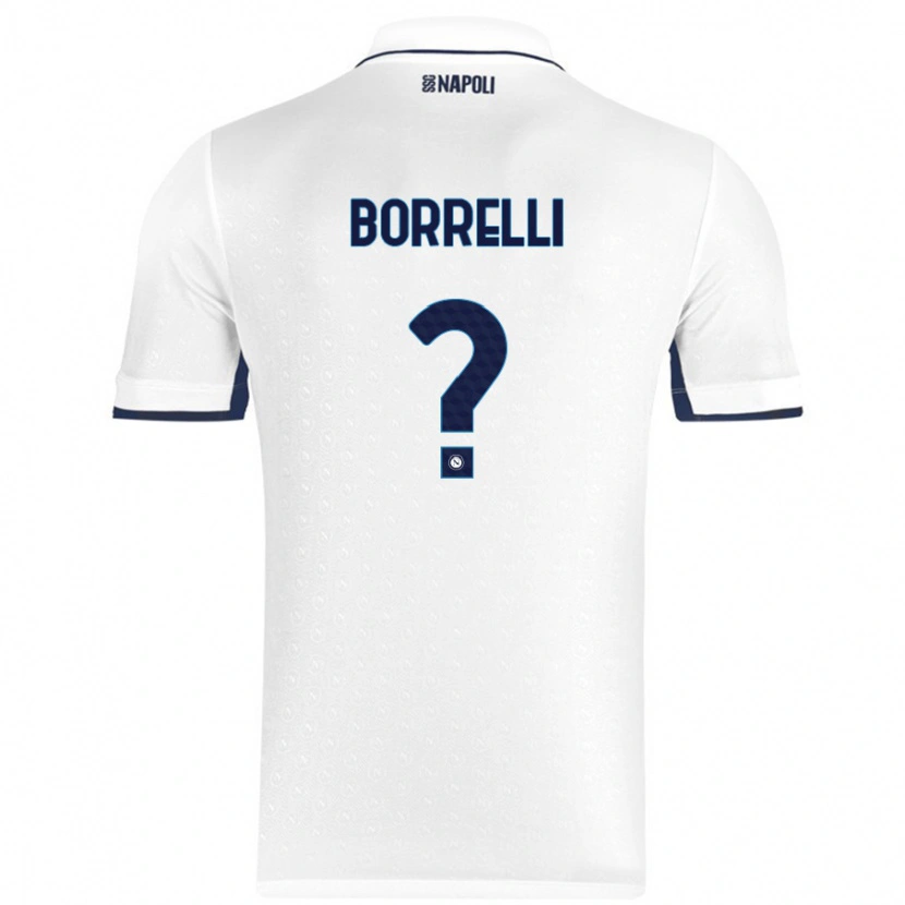 DanxenレディースCiro Borrelli#0ホワイト ロイヤルブルーアウェイシャツ2024/25ジャージーユニフォーム