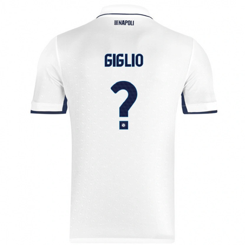 DanxenレディースAngelo Giglio#0ホワイト ロイヤルブルーアウェイシャツ2024/25ジャージーユニフォーム