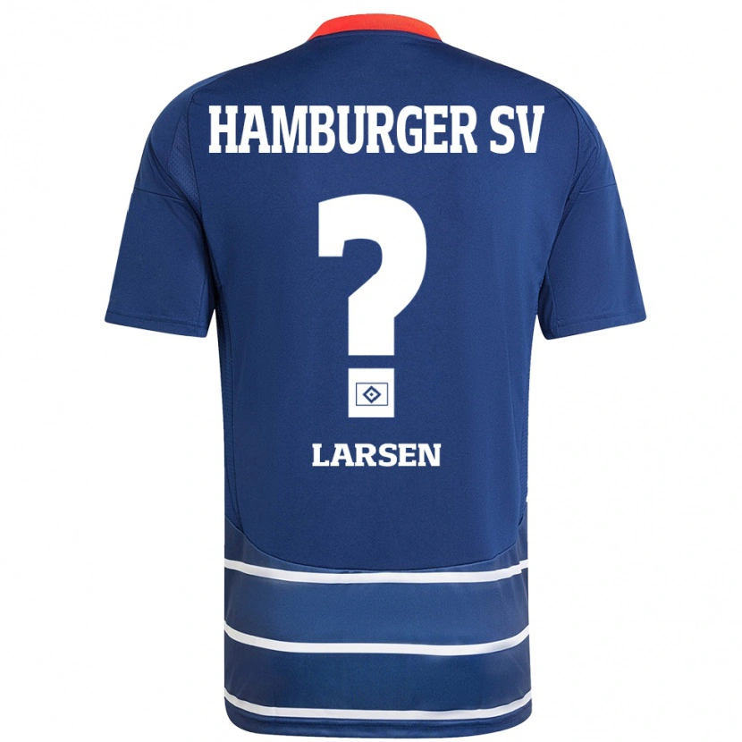 DanxenレディースYannik Larsen#0ダークブルーアウェイシャツ2024/25ジャージーユニフォーム