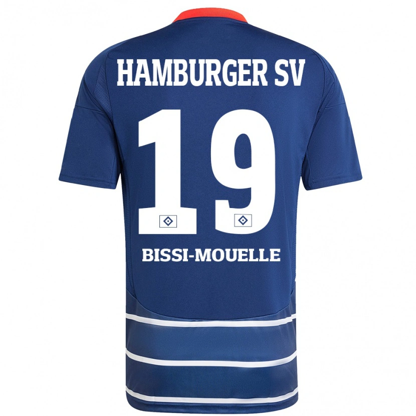 DanxenレディースJason Bissi-Mouelle#19ダークブルーアウェイシャツ2024/25ジャージーユニフォーム