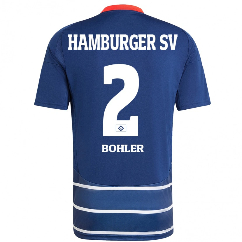 DanxenレディースAnnaleen Böhler#2ダークブルーアウェイシャツ2024/25ジャージーユニフォーム