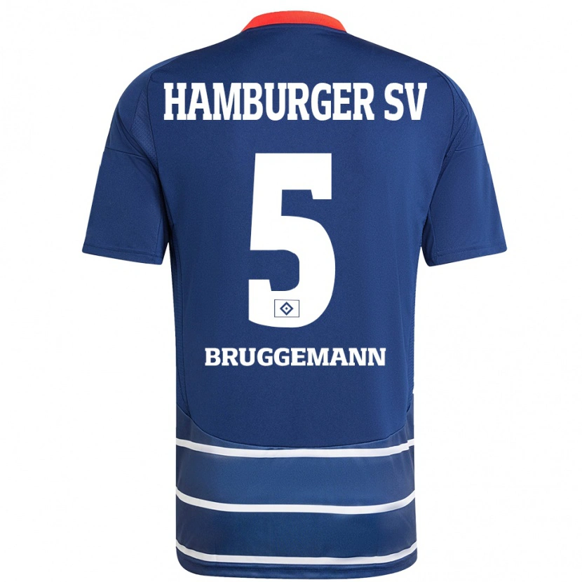 DanxenレディースNina Brüggemann#5ダークブルーアウェイシャツ2024/25ジャージーユニフォーム