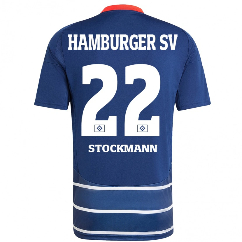 DanxenレディースSarah Stöckmann#22ダークブルーアウェイシャツ2024/25ジャージーユニフォーム