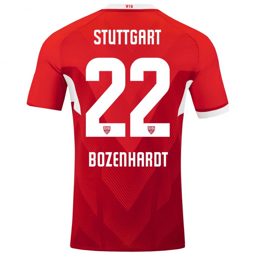 DanxenレディースLaura Bozenhardt#22赤 白アウェイシャツ2024/25ジャージーユニフォーム