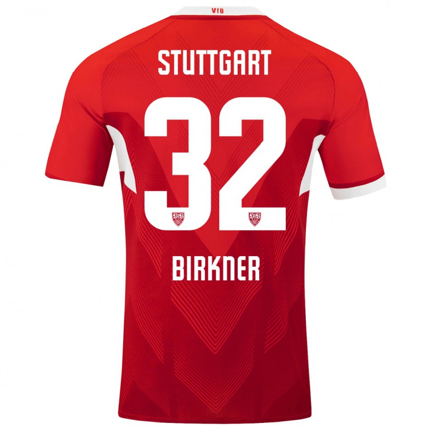 DanxenレディースHanna Birkner#32赤 白アウェイシャツ2024/25ジャージーユニフォーム