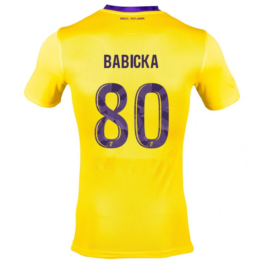 DanxenレディースShavy Babicka#80黄紫アウェイシャツ2024/25ジャージーユニフォーム
