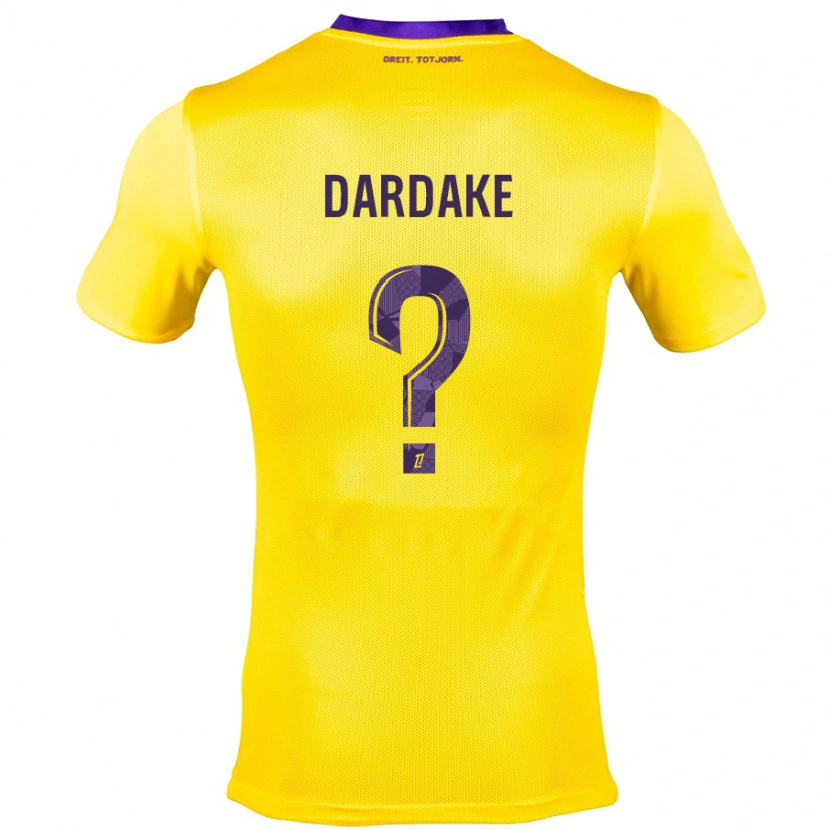 DanxenレディースWassim Dardake#0黄紫アウェイシャツ2024/25ジャージーユニフォーム