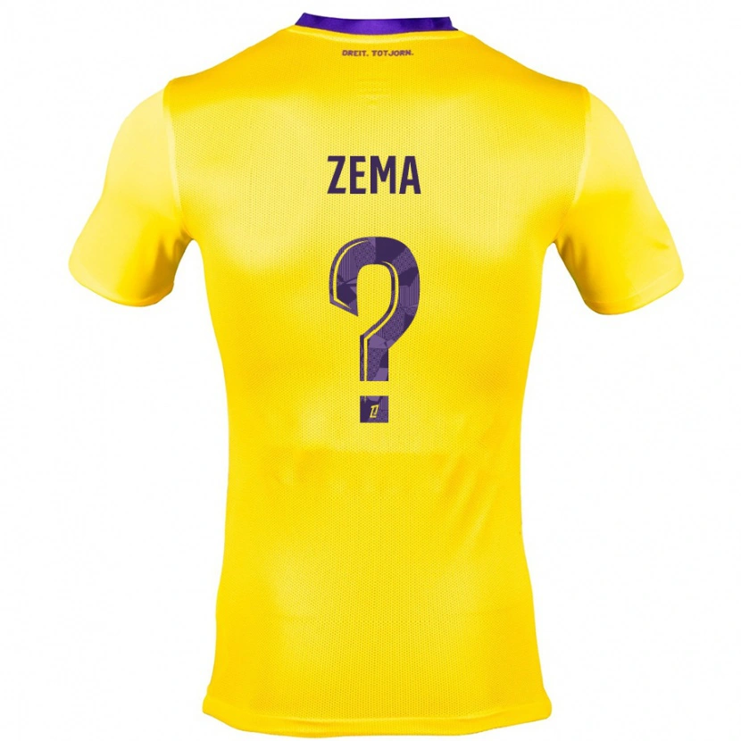 DanxenレディースDarris Zema#0黄紫アウェイシャツ2024/25ジャージーユニフォーム