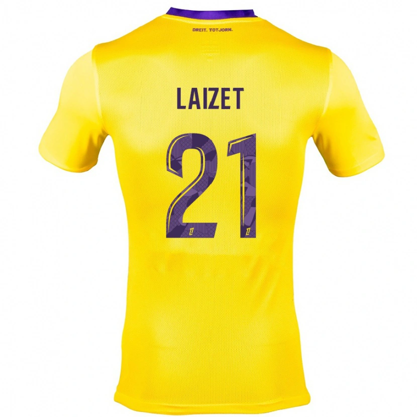 Danxenレディースエマ・ライゼット#21黄紫アウェイシャツ2024/25ジャージーユニフォーム