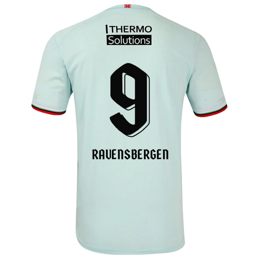 DanxenレディースJaimy Ravensbergen#9ライトグリーンアウェイシャツ2024/25ジャージーユニフォーム
