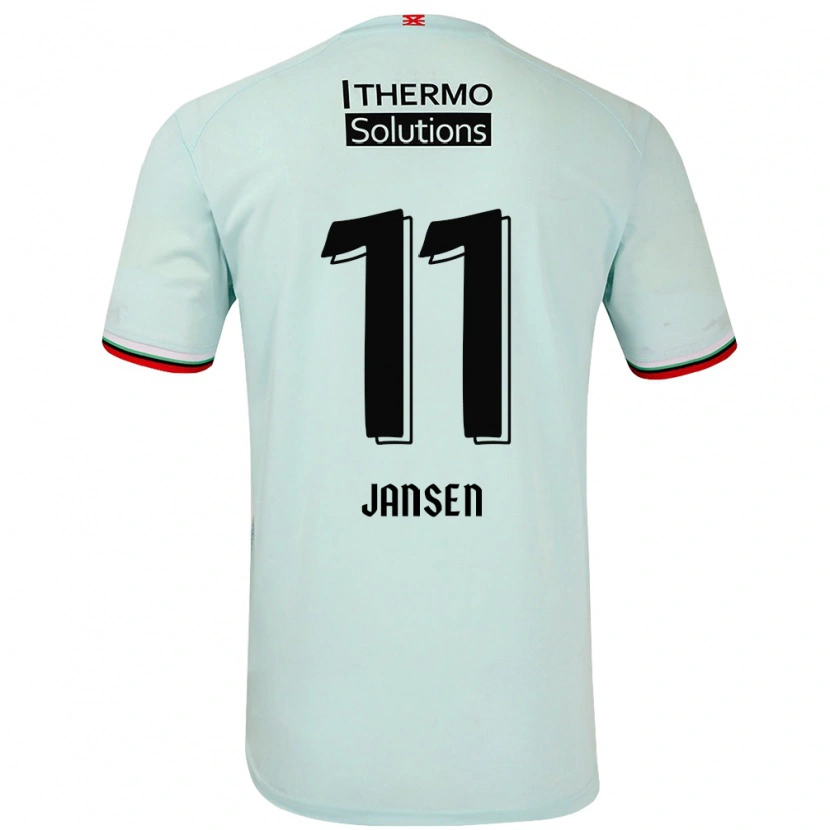 Danxenレディースレナテ・ヤンセン#11ライトグリーンアウェイシャツ2024/25ジャージーユニフォーム