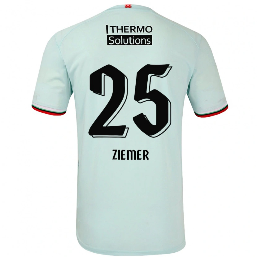 Danxenレディーステイラー・ツィーマー#25ライトグリーンアウェイシャツ2024/25ジャージーユニフォーム