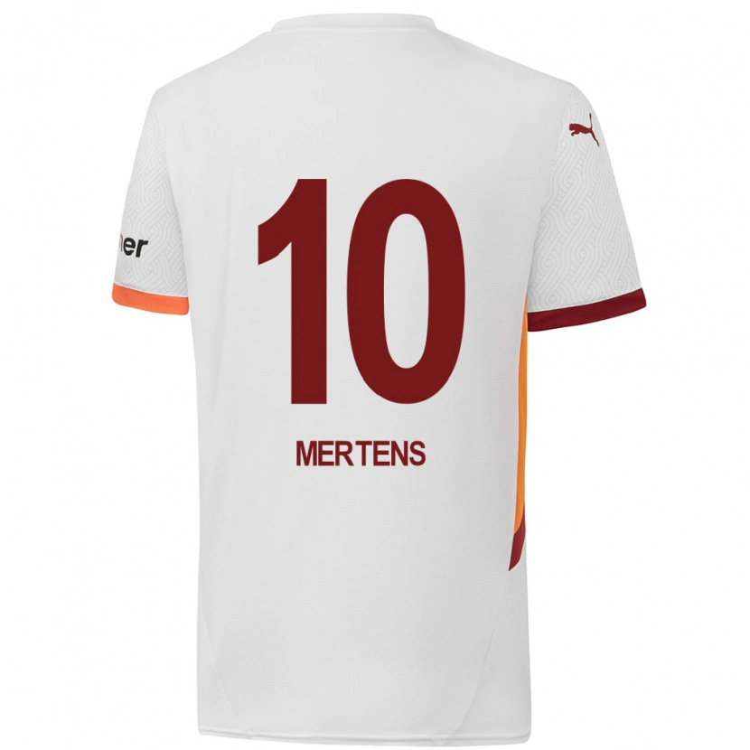 Danxenレディースドリース・メルテンス#10白 黄 赤アウェイシャツ2024/25ジャージーユニフォーム