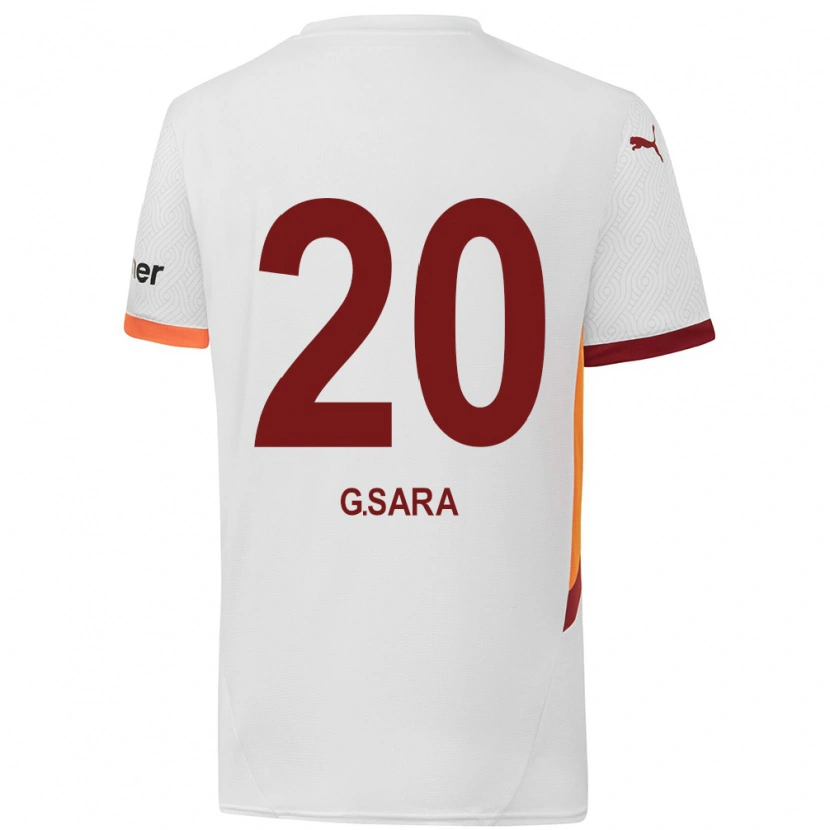 Danxenレディースガブリエル・サラス#20白 黄 赤アウェイシャツ2024/25ジャージーユニフォーム