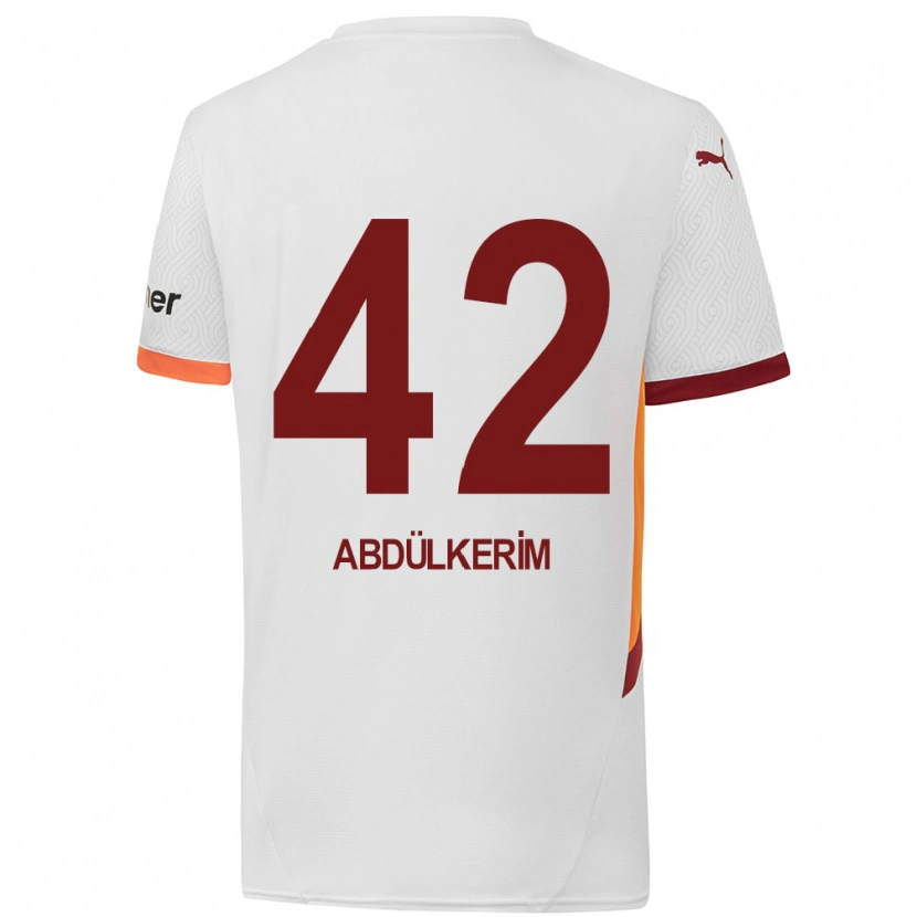 Danxenレディースアブドゥルケリム・バルダクチ#42白 黄 赤アウェイシャツ2024/25ジャージーユニフォーム