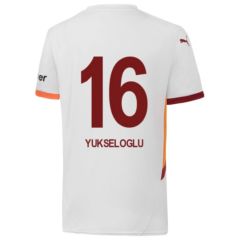 Danxenレディースアヤズ・ユクセログル#16白 黄 赤アウェイシャツ2024/25ジャージーユニフォーム