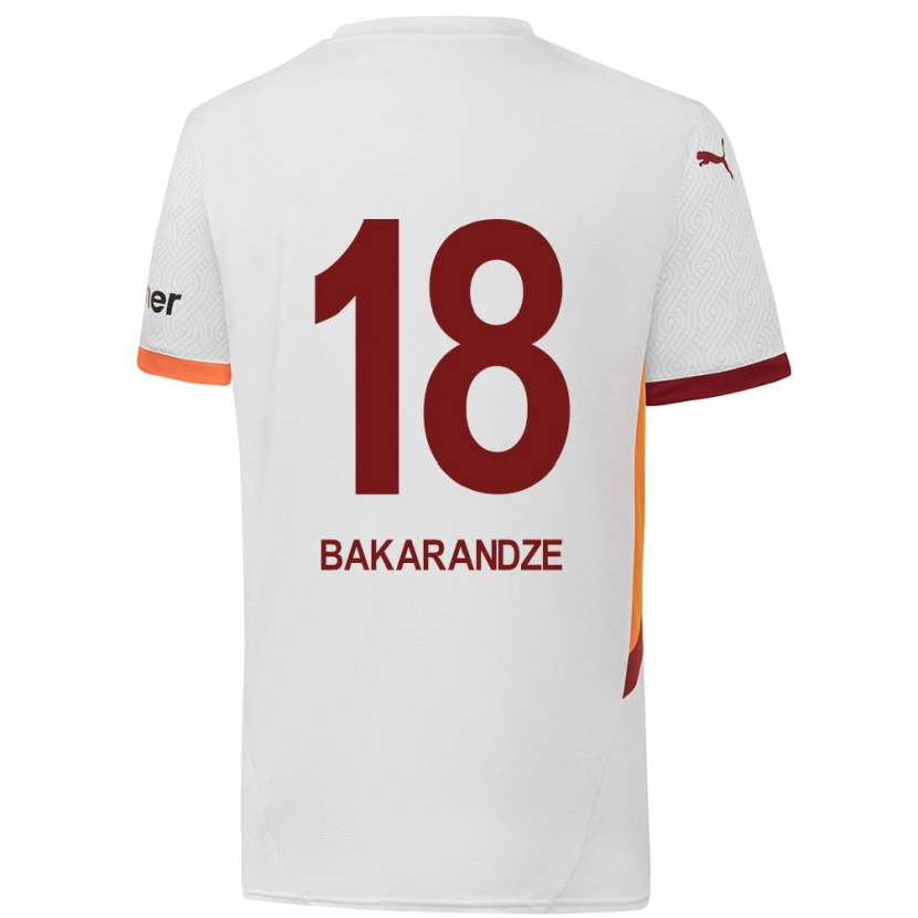Danxenレディースクリスティーナ・バカランゼ#18白 黄 赤アウェイシャツ2024/25ジャージーユニフォーム