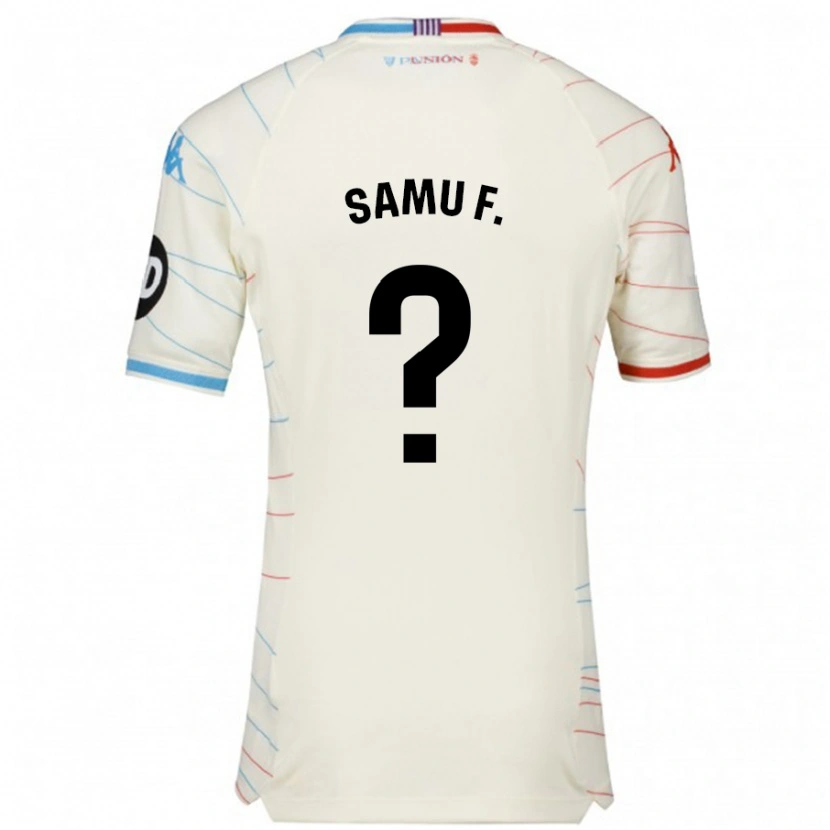 Danxenレディースサム・フェルナンデス#0白 赤 青アウェイシャツ2024/25ジャージーユニフォーム