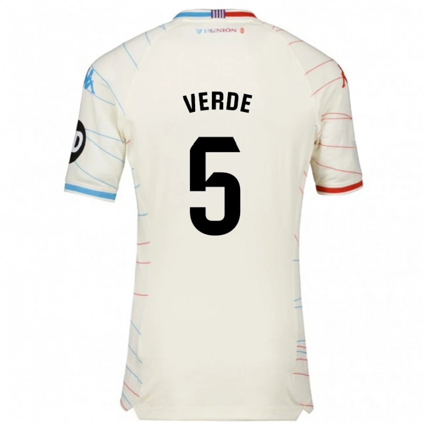 Danxenレディースエイドリアン・グリーン#5白 赤 青アウェイシャツ2024/25ジャージーユニフォーム