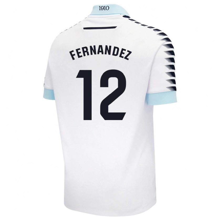 Danxenレディースサンドラ・フェルナンデス・レオン#12ホワイト ブルーアウェイシャツ2024/25ジャージーユニフォーム