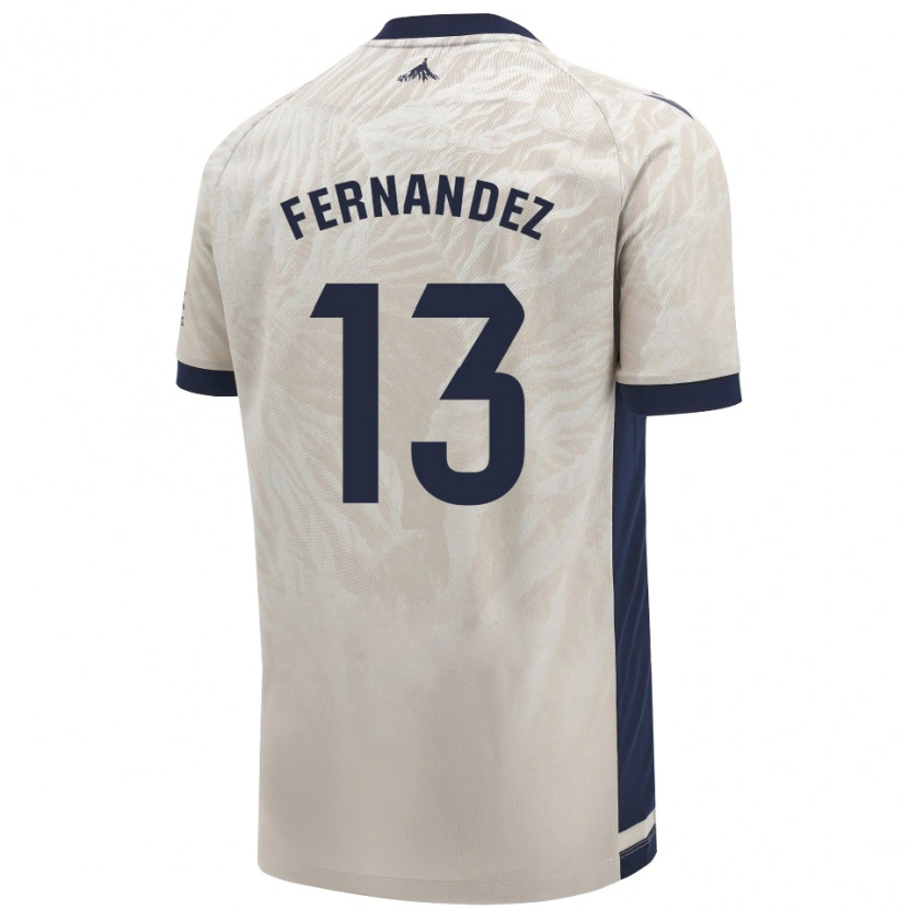 Danxenレディースアイトール・フェルナンデス・アバリスケ#13ライトグレーアウェイシャツ2024/25ジャージーユニフォーム