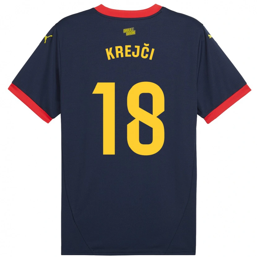Danxenレディースクレイチー#18ネイビーレッドアウェイシャツ2024/25ジャージーユニフォーム