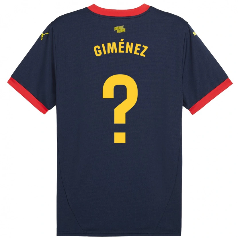Danxenレディースフェリックス・ヒメネス#0ネイビーレッドアウェイシャツ2024/25ジャージーユニフォーム