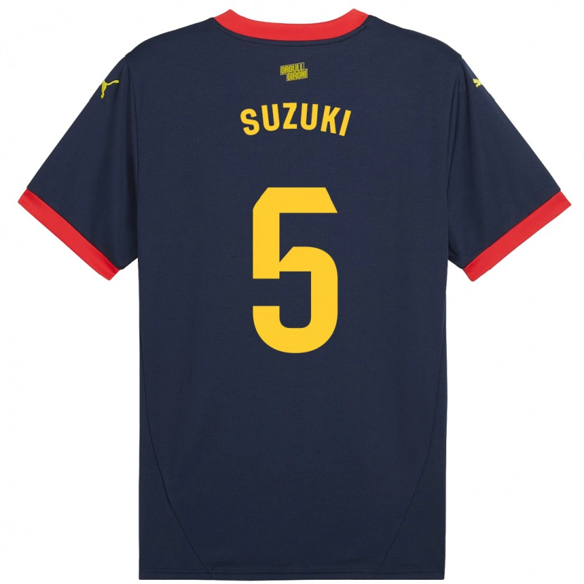 Danxenレディース鈴木輪太朗イブラヒーム#5ネイビーレッドアウェイシャツ2024/25ジャージーユニフォーム