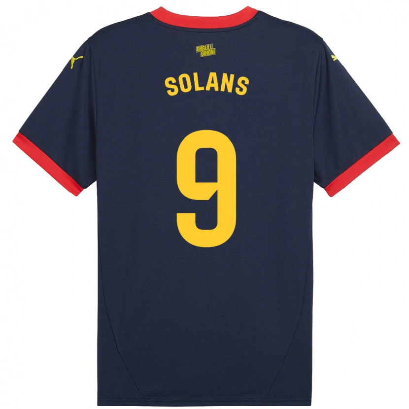 Danxenレディースセルジ・ソランス#9ネイビーレッドアウェイシャツ2024/25ジャージーユニフォーム