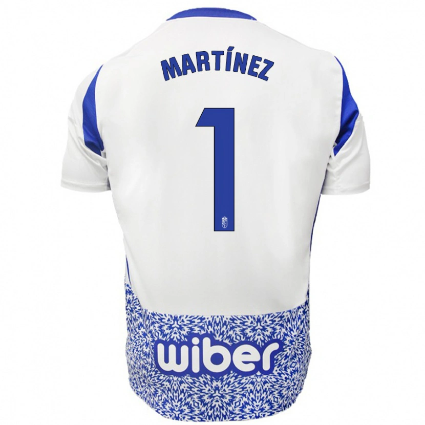DanxenレディースMarc Martínez#1ホワイト ブルーアウェイシャツ2024/25ジャージーユニフォーム