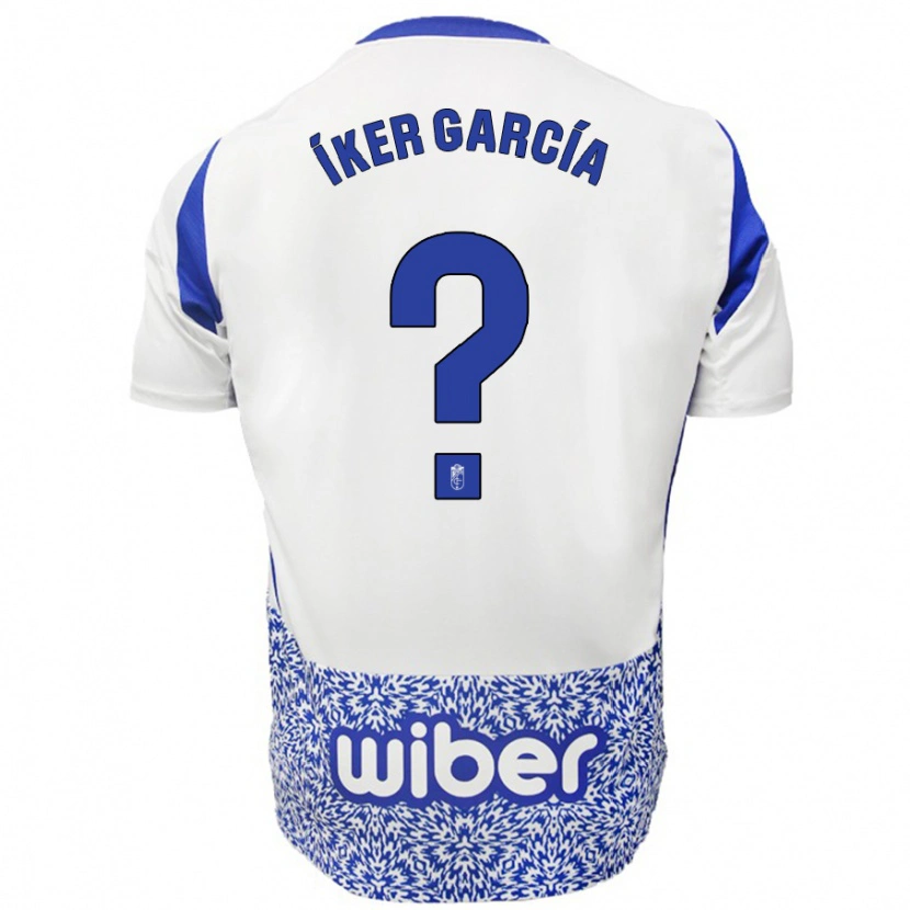DanxenレディースÍker García#0ホワイト ブルーアウェイシャツ2024/25ジャージーユニフォーム