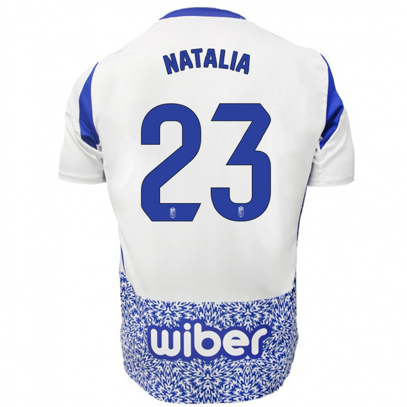 DanxenレディースNatalia#23ホワイト ブルーアウェイシャツ2024/25ジャージーユニフォーム
