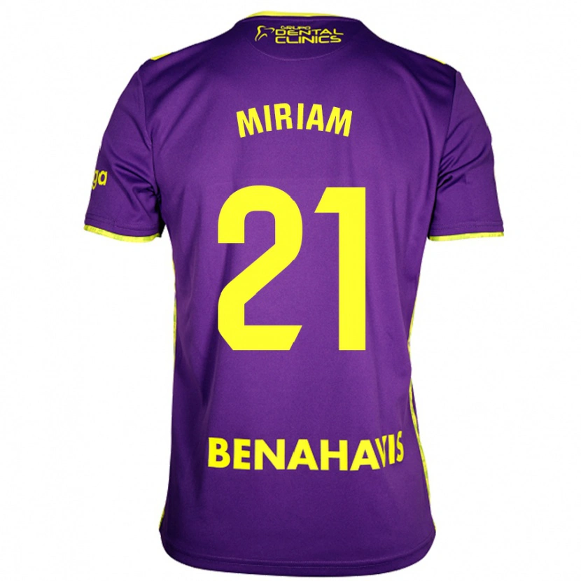 DanxenレディースMíriam#21紫黄アウェイシャツ2024/25ジャージーユニフォーム