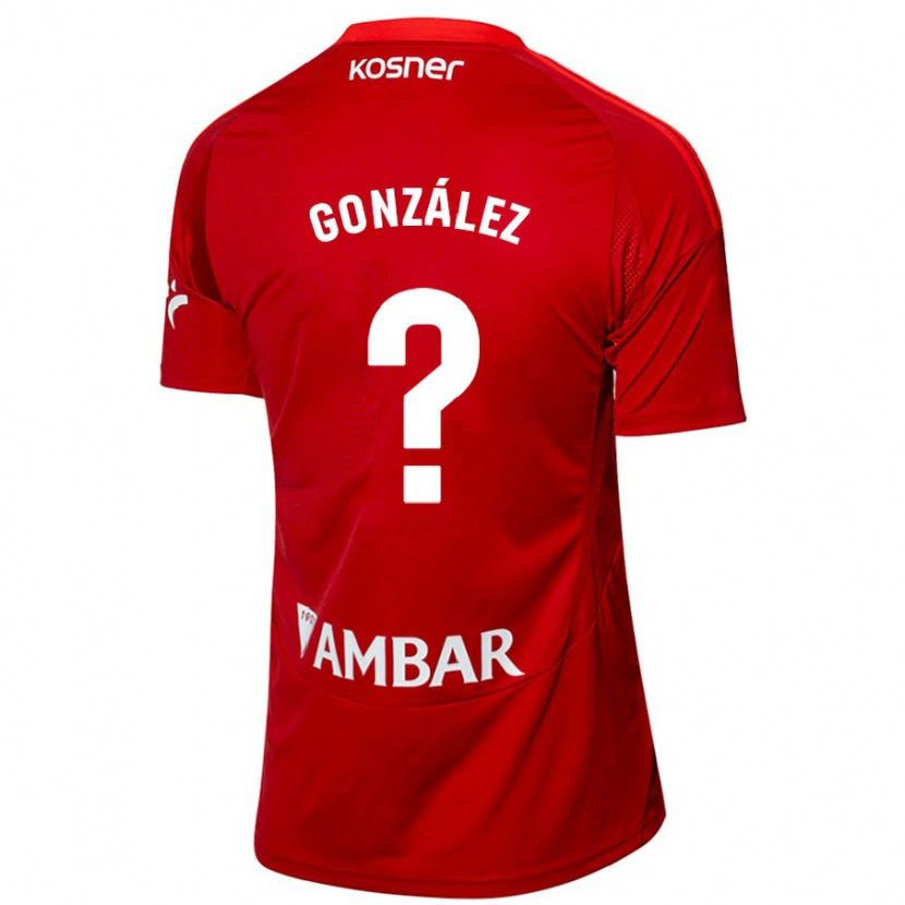 DanxenレディースÁlex González#0ホワイト ブルーアウェイシャツ2024/25ジャージーユニフォーム