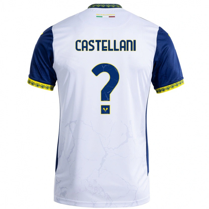 DanxenレディースZeno Castellani#0ホワイト ブルーアウェイシャツ2024/25ジャージーユニフォーム