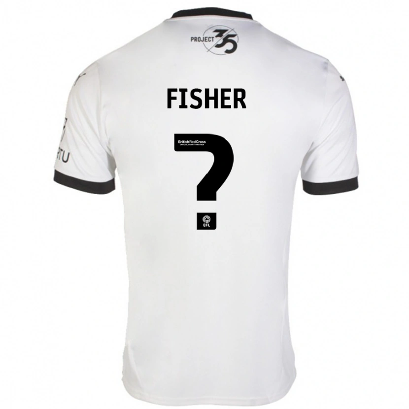 Danxenレディースコール・フィッシャー#0白 黒アウェイシャツ2024/25ジャージーユニフォーム