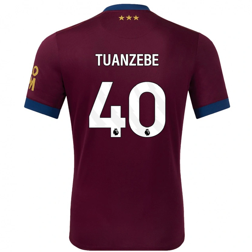 Danxenレディースアクセル・トゥアンゼベ#40ブラウンアウェイシャツ2024/25ジャージーユニフォーム