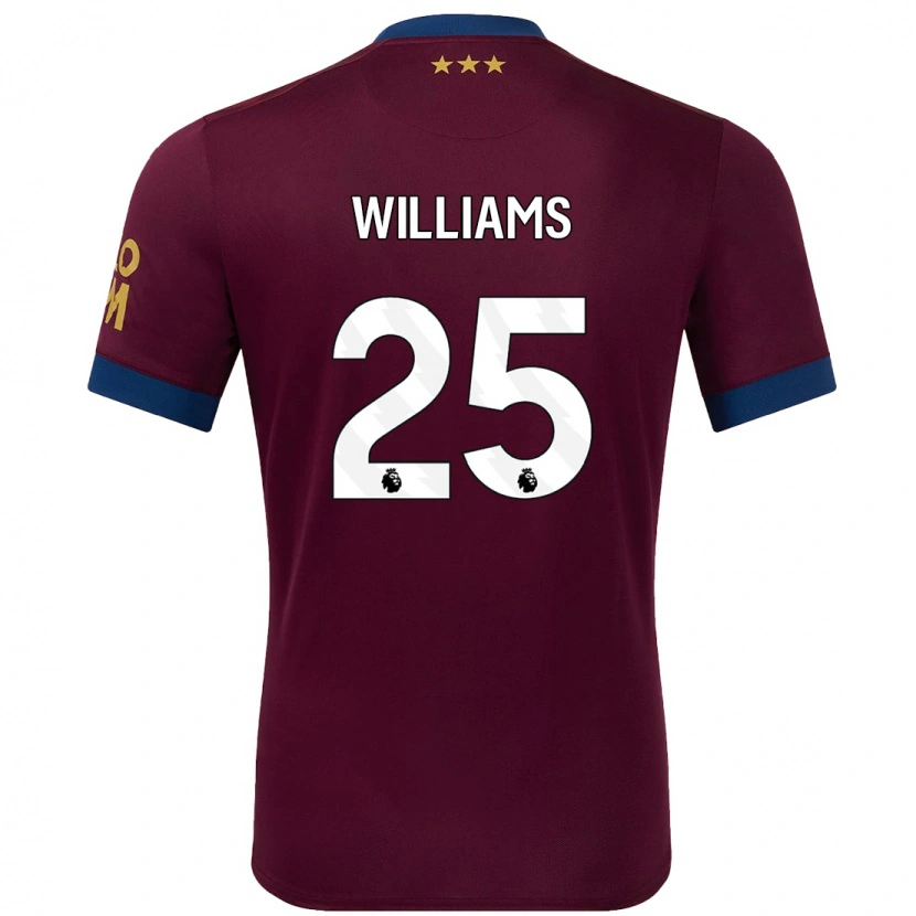 DanxenレディースErin Williams#25ブラウンアウェイシャツ2024/25ジャージーユニフォーム