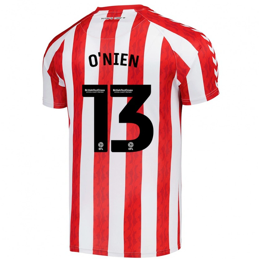 Danxenキッズルーク・オニエン#13赤 白ホームシャツ2024/25ジャージーユニフォーム