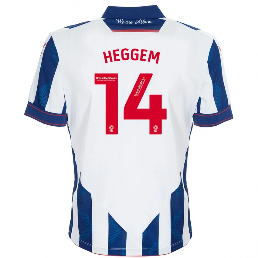 Danxenキッズトールビョルン・ヘッゲム#14白 ダークブルーホームシャツ2024/25ジャージーユニフォーム