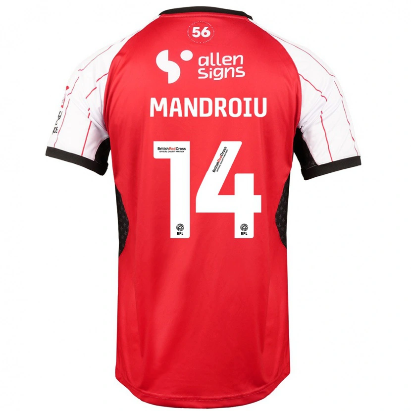 Danxenキッズダニー・マンドロイウ#14白ホームシャツ2024/25ジャージーユニフォーム
