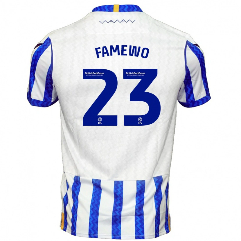 Danxenキッズ私のファメウォ#23ブルーホワイトホームシャツ2024/25ジャージーユニフォーム