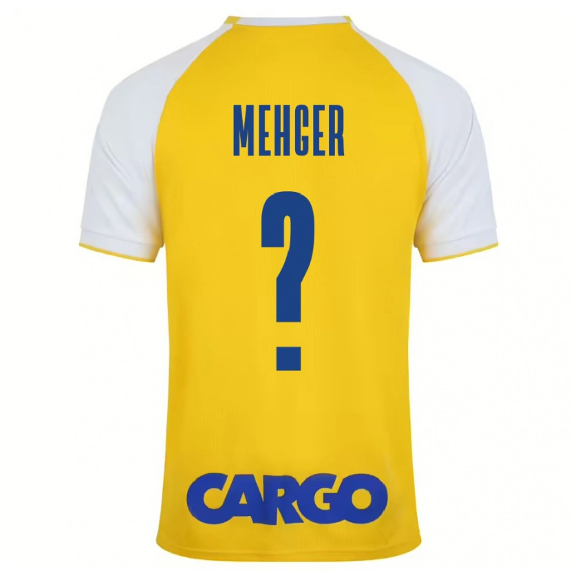 DanxenキッズItay Mehger#0黄白ホームシャツ2024/25ジャージーユニフォーム