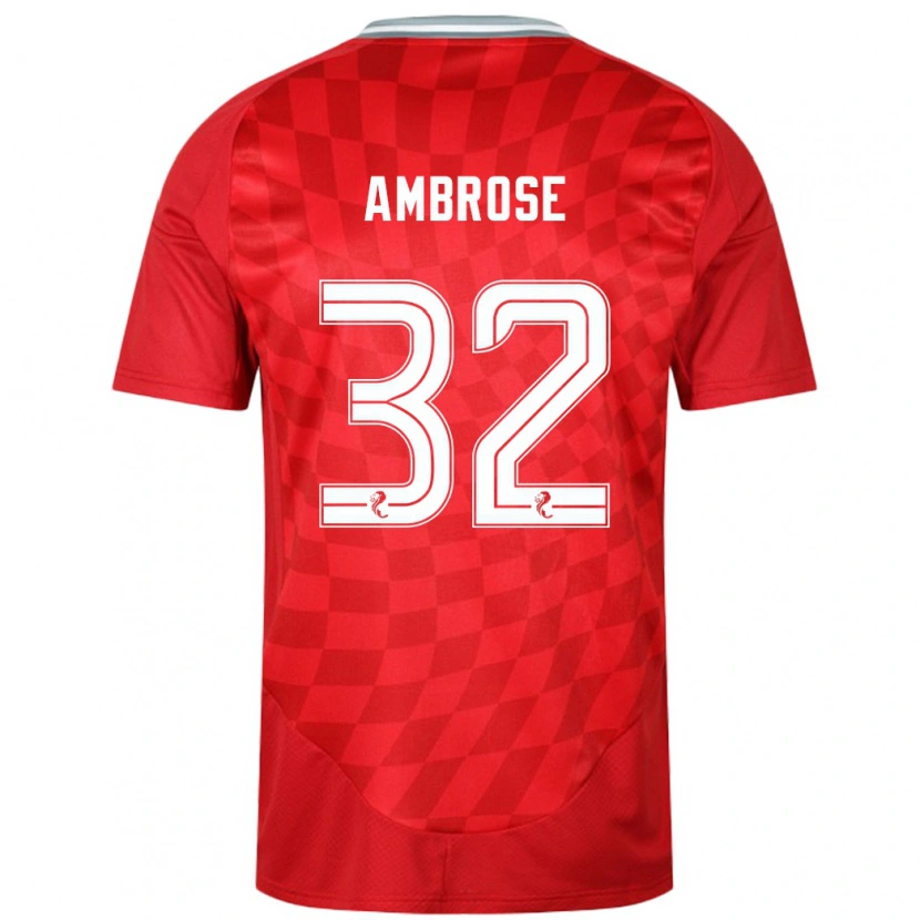 Danxenキッズピーター・アンブローズ#32赤ホームシャツ2024/25ジャージーユニフォーム