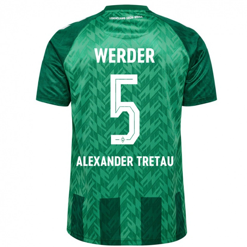 DanxenキッズHans Alexander Tretau#5緑ホームシャツ2024/25ジャージーユニフォーム