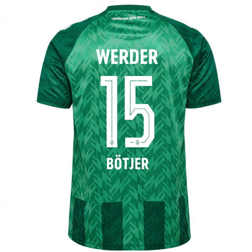 DanxenキッズLinus Bötjer#15緑ホームシャツ2024/25ジャージーユニフォーム