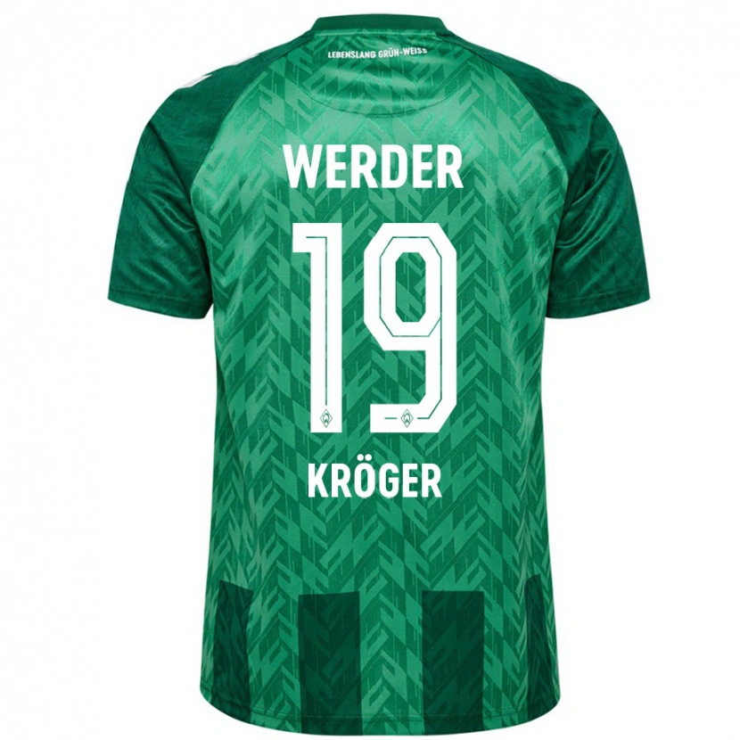 DanxenキッズMoritz Kröger#19緑ホームシャツ2024/25ジャージーユニフォーム