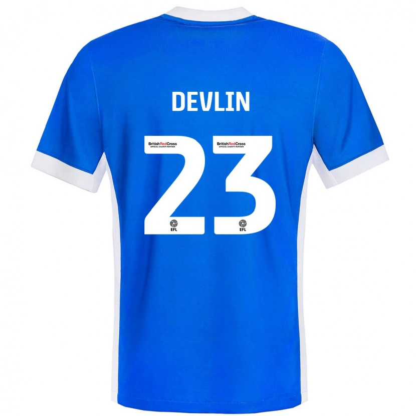 Danxenキッズシャーロット・デブリン#23ブルーホワイトホームシャツ2024/25ジャージーユニフォーム